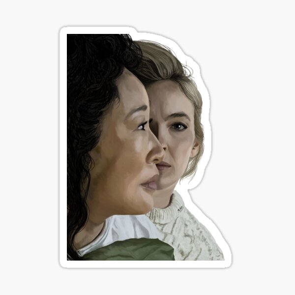 Vista previa del artículo con la obra «Escena de cama de Villanelle y Eve Killing Eve Temporada 4 Episodio 8 Hola perdedores, Villaneve Jodie Comer Sandra Oh», diseñado y vendido por rikiiart.