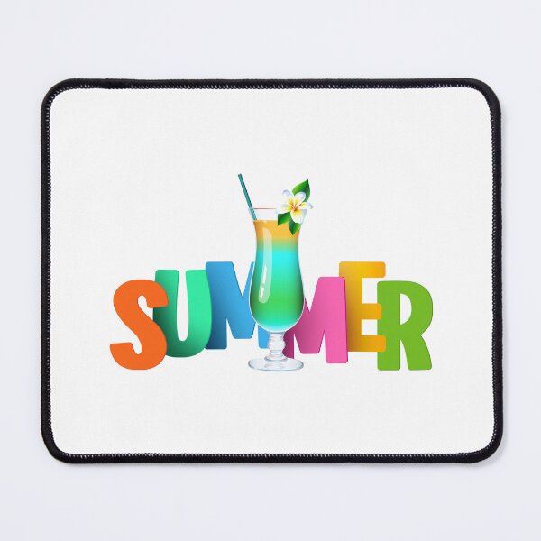 Item preview, SUMMER Drink! (on Lt. Orange) designed and sold by PawsitiveMum.