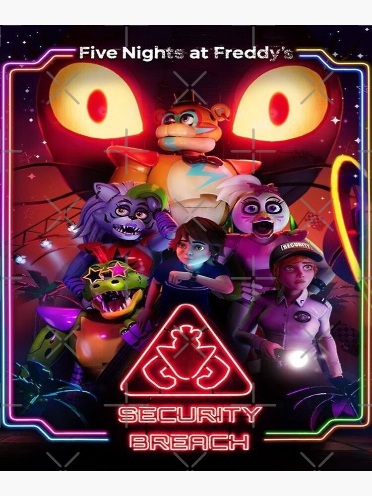 Fnaf Security Breach Poster By Nanystarart Redbubble
