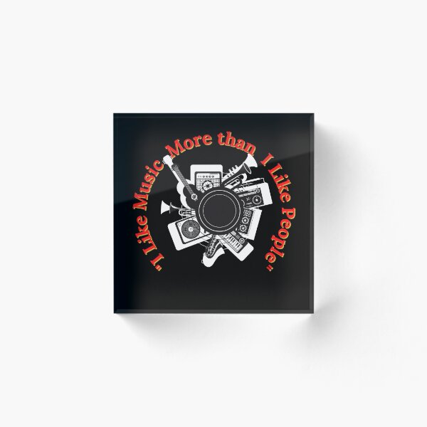 Item preview, I Like Music More than I Like People designed and sold by JAstore1111.