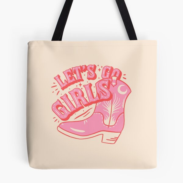 Item preview, Let's Go Girls | Pink Cowboy Cowgirl Rodeo Boot Preppy Aesthetic Bachelorette Party | HOWDY Y'ALL | White Background designed and sold by PEARROT.