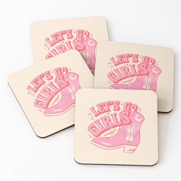 Item preview, Let's Go Girls | Pink Cowboy Cowgirl Rodeo Boot Preppy Aesthetic Bachelorette Party | HOWDY Y'ALL | White Background designed and sold by PEARROT.