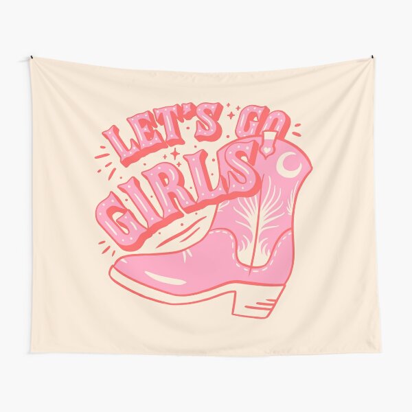 Let&#39;s Go Girls  Pink Cowboy Cowgirl Rodeo Hat Preppy