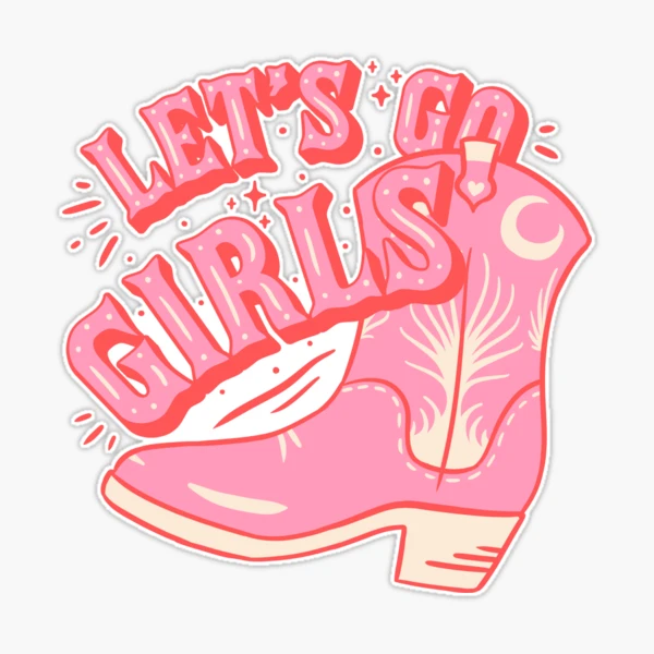 Let&#39;s Go Girls, Pink Cowboy Cowgirl Rodeo Hat Preppy Aesthetic  Bachelorette Party, HOWDY Y&amp;amp;#39;ALL, White Background  Leggings for Sale by PEARROT