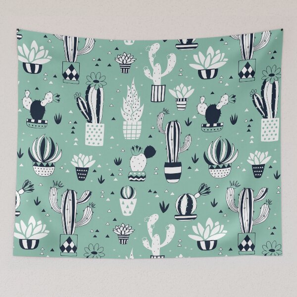 Item preview, Green cacti in a pot designed and sold by Lidiebug.