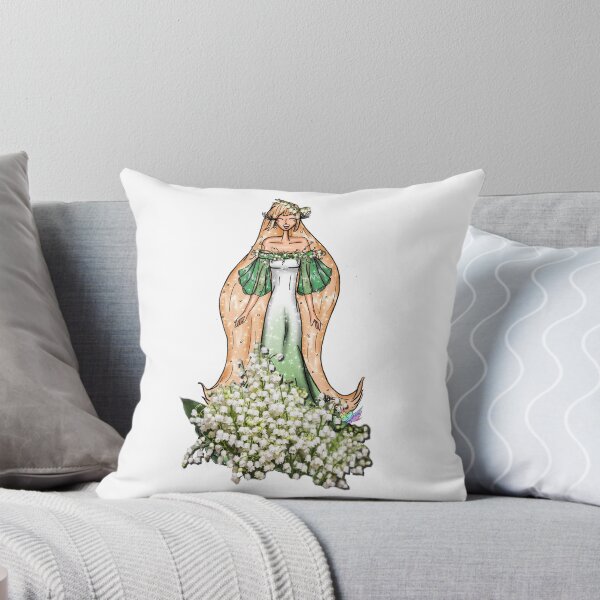 Item preview, Girl and Lily of the Valley Dress Fashion Illustration designed and sold by Jolly-Yosei.