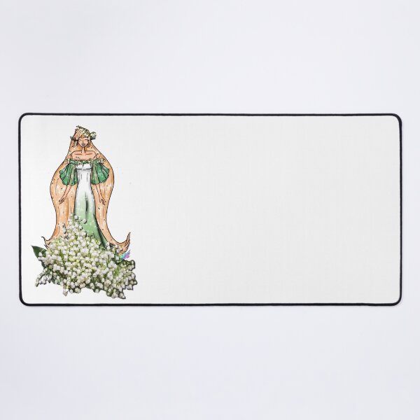 Item preview, Girl and Lily of the Valley Dress Fashion Illustration designed and sold by Jolly-Yosei.