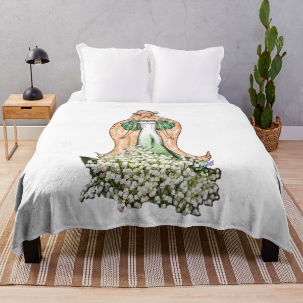 Item preview, Girl and Lily of the Valley Dress Fashion Illustration designed and sold by Jolly-Yosei.