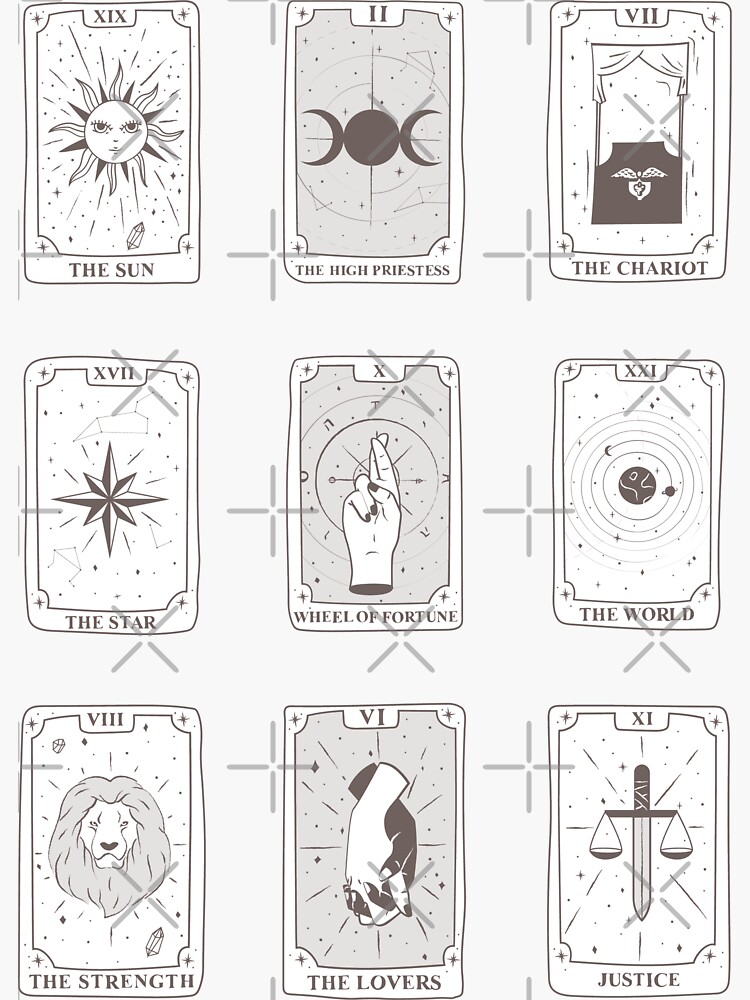 Tarot Card Pack  Sticker