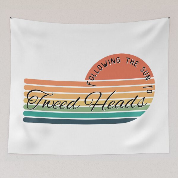 Item preview, Following the sun to Tweed Heads Retro Sunset designed and sold by Zaprinda.
