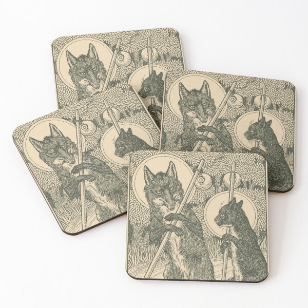 Item preview, The Cat and The Fox vintage illustration designed and sold by ArchiveFox.