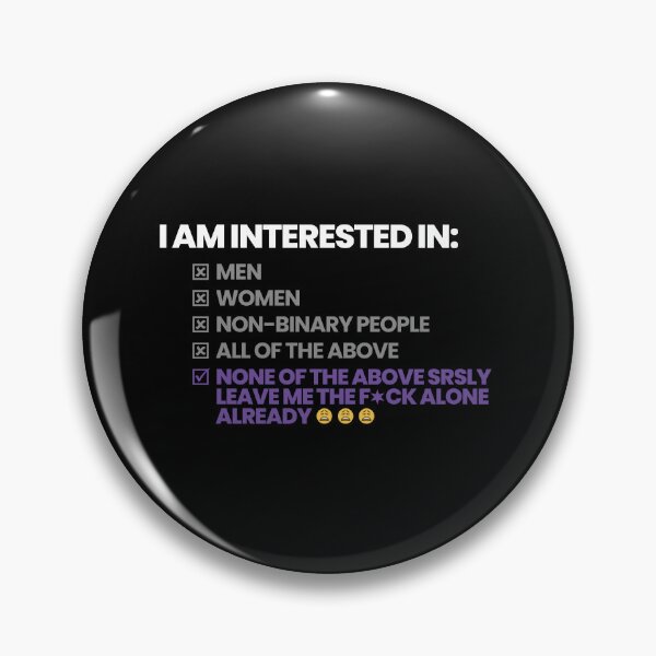 Item preview, ACE - Not Interested designed and sold by asexualmemes.