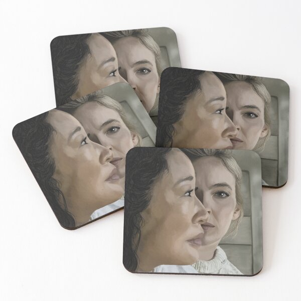 Item preview, Villanelle & Eve bed scene Killing Eve Season 4 Episode 8 Hello Losers, Villaneve Jodie Comer Sandra Oh    designed and sold by rikiiart.