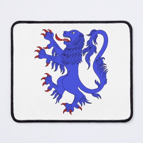 Item preview, Lion Rampant Azure designed and sold by Azure Lion Productions.
