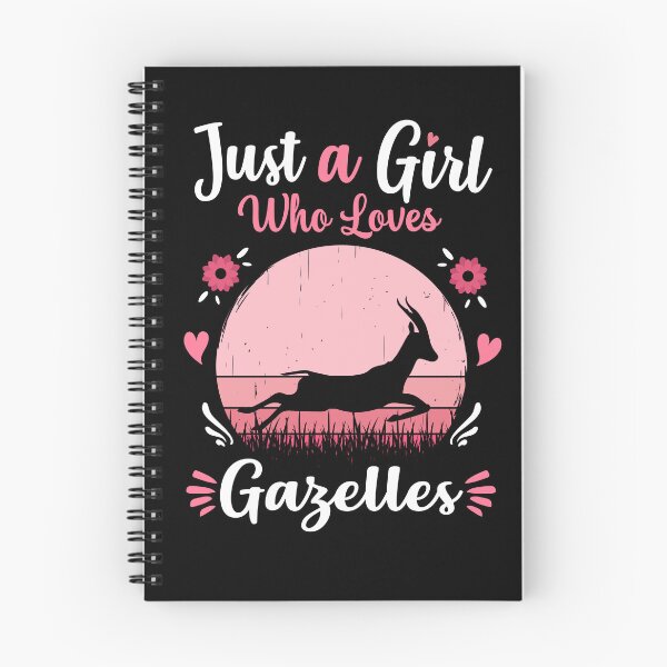 Item preview, Just A Girl Who Loves Gazelles Pink Retro Vintage gift idea designed and sold by HN-ART.