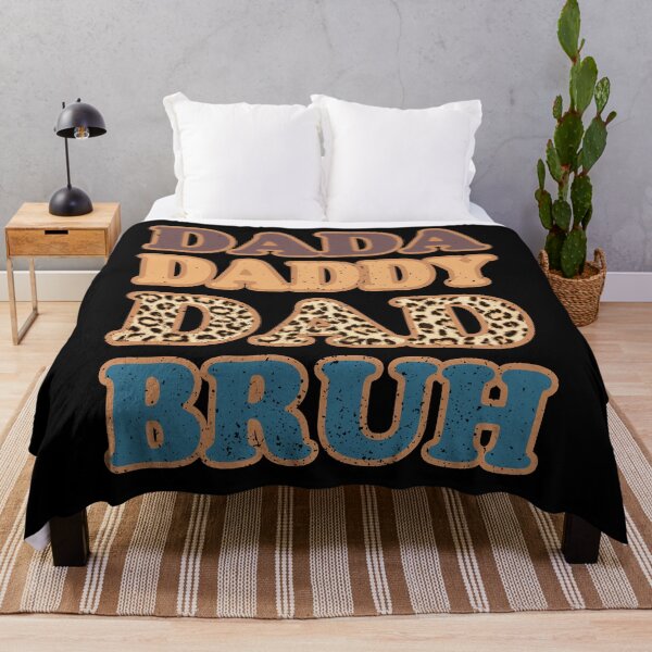Item preview, Dada Daddy Dad Bruh - Funny Fathers Day Retro Leopard Print designed and sold by Optix.