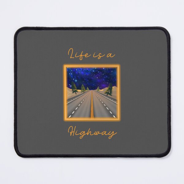Item preview, Life is a Highway! (Nighttime on Grey) designed and sold by PawsitiveMum.