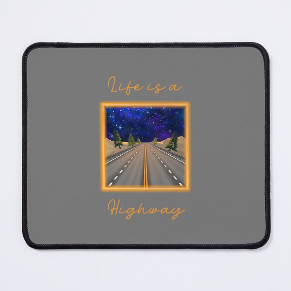 Item preview, Life is a Highway! (Nighttime on Grey) designed and sold by PawsitiveMum.