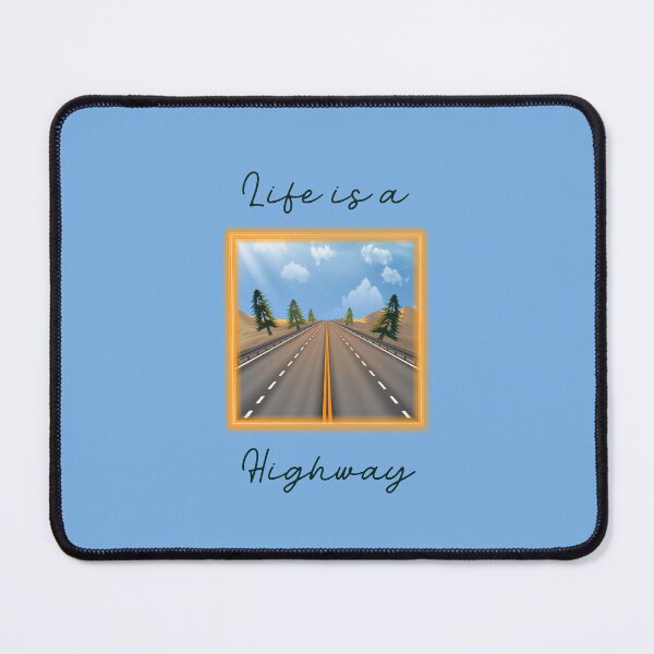 Item preview, Life is a Highway! (Daytime on Blue) designed and sold by PawsitiveMum.