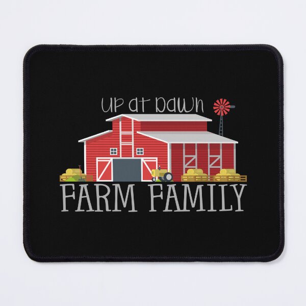 Item preview, Up at Dawn Farm Family (on Black) designed and sold by PawsitiveMum.