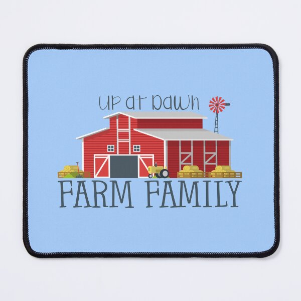 Item preview, Up at Dawn Farm Family (on Blue) designed and sold by PawsitiveMum.