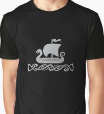Dragon Boat - Silver Grey Graphic T-Shirt