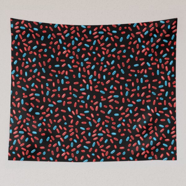 Item preview, Red and Blue Pills Pattern designed and sold by TMBTM.