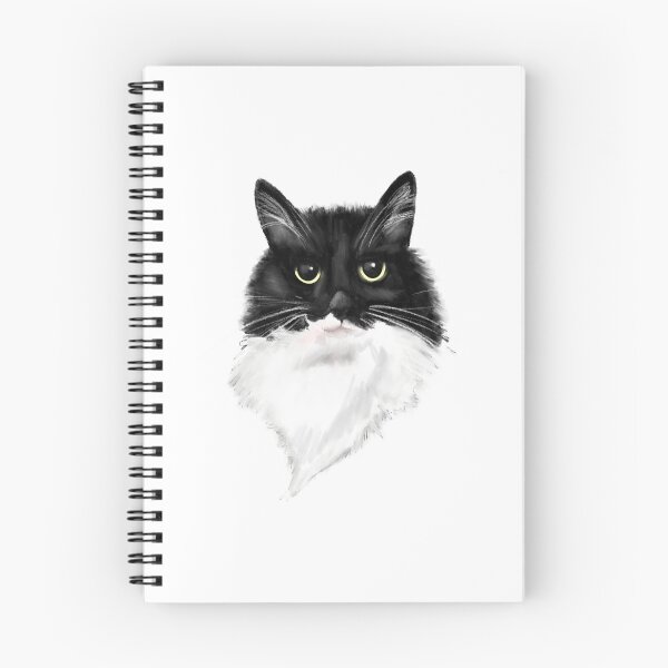 Item preview, white cat with black designed and sold by BarbaraMT.