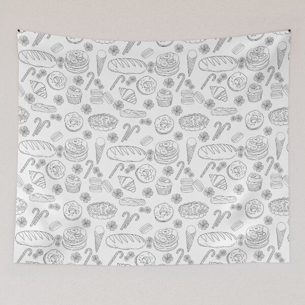 Item preview, Delicious food doodle illustration  designed and sold by Mashusha-art.