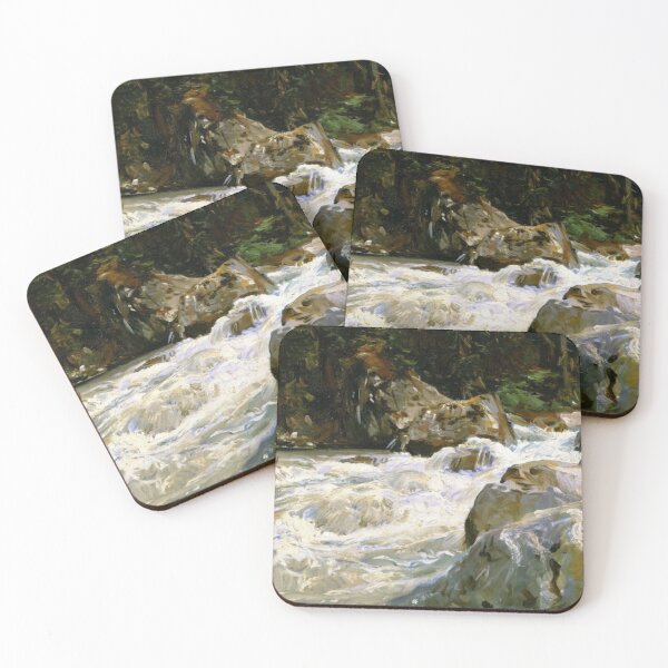 Item preview, Serenity in Nature: A Tranquil River Flowing Through a Lush Forest designed and sold by SweetMySpot.