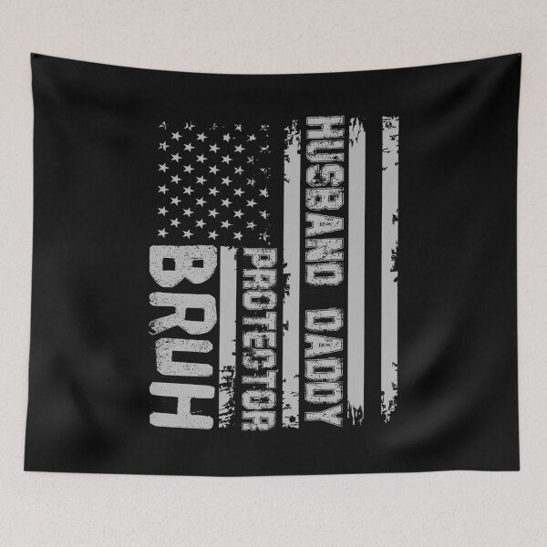 Item preview, Husband Dadd Protector Bruh - Patriot American Fathers Day designed and sold by Optix.