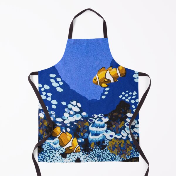Item preview, Clownfish swimming in the sea in gouache designed and sold by Chantellearts.