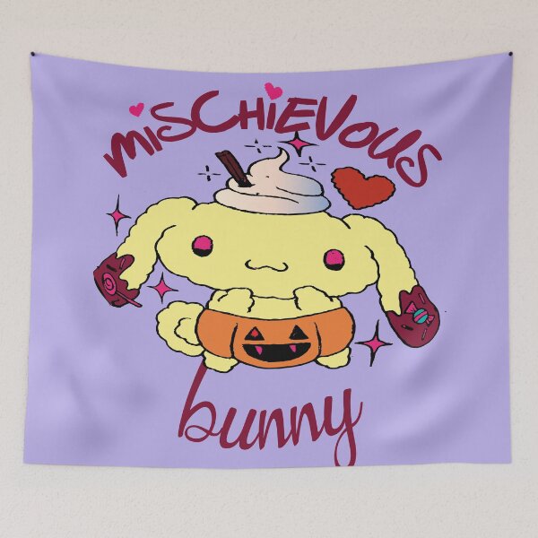 Item preview, mischievous cute bunny, funny bunny designed and sold by XXgooddeedXX.