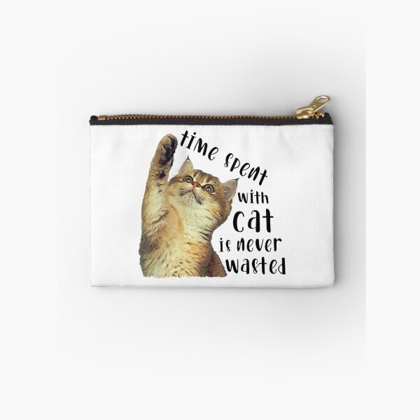 Item preview, Time spent with cat is never wasted designed and sold by pixeldizajn.