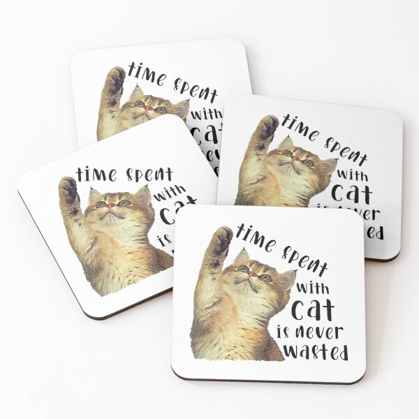 Item preview, Time spent with cat is never wasted designed and sold by pixeldizajn.