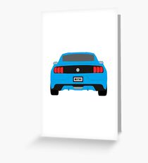Muscle Car Mustang - Grabber Blue Greeting Card