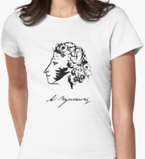 Pushkin - Self Portrait Women's Fitted T-Shirt
