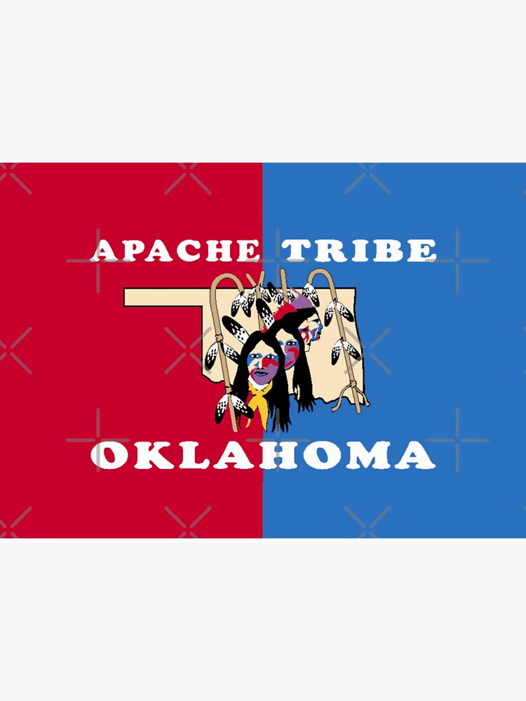 " Apache Tribe of Oklahoma Flag USA" Sticker by mo91 Redbubble