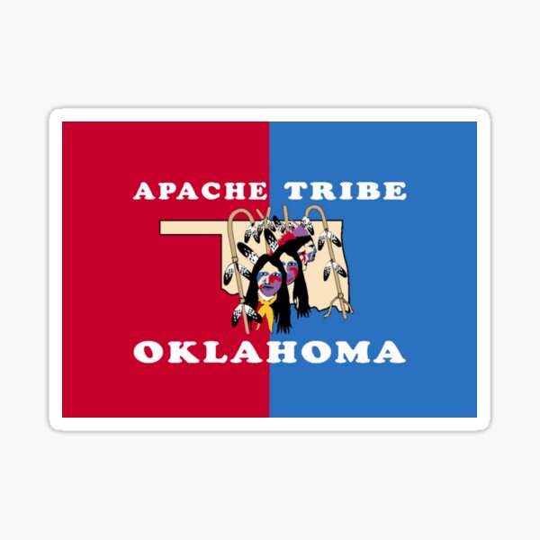 " Apache Tribe of Oklahoma Flag USA" Sticker by mo91 Redbubble