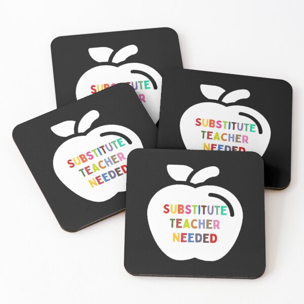 Item preview, Substitute Teacher Needed The Best Teacher Colorful Apple Design designed and sold by BestTeacher.