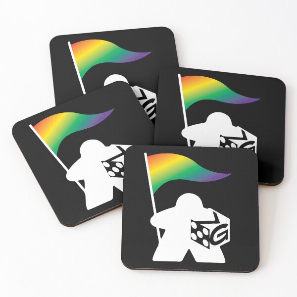 Item preview, Meeple GTG Pride designed and sold by GreaterThanGames.