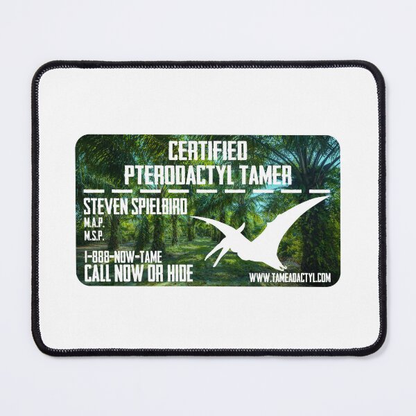 Item preview, “Certified Pterodactyl Tamer” Business Card designed and sold by PawsitiveMum.