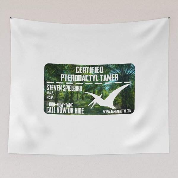 Item preview, “Certified Pterodactyl Tamer” Business Card designed and sold by PawsitiveMum.