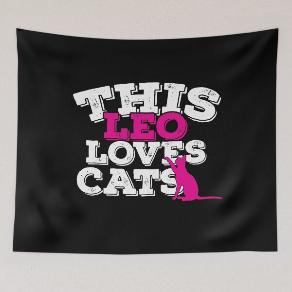 Item preview, Horoscope Zodiac Sign Leo Loves Cats designed and sold by TheCrazyBear.