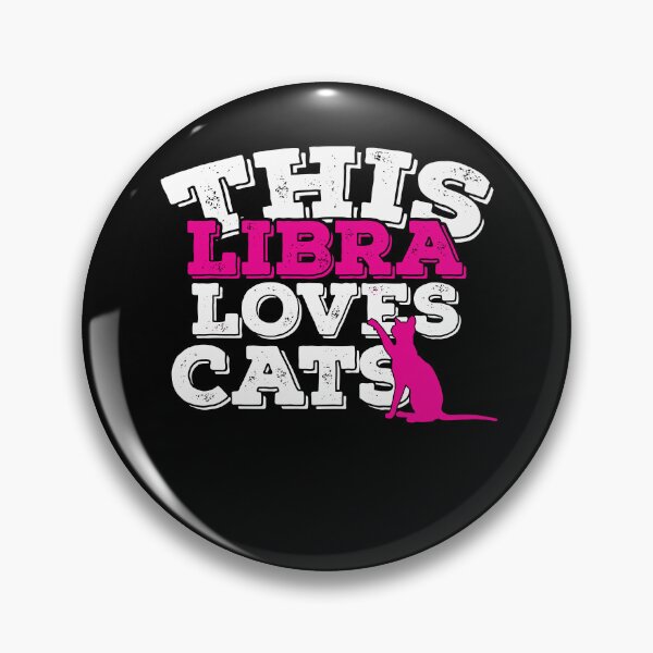 Item preview, Horoscope Zodiac Sign Libra Loves Cats designed and sold by TheCrazyBear.