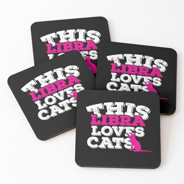 Item preview, Horoscope Zodiac Sign Libra Loves Cats designed and sold by TheCrazyBear.