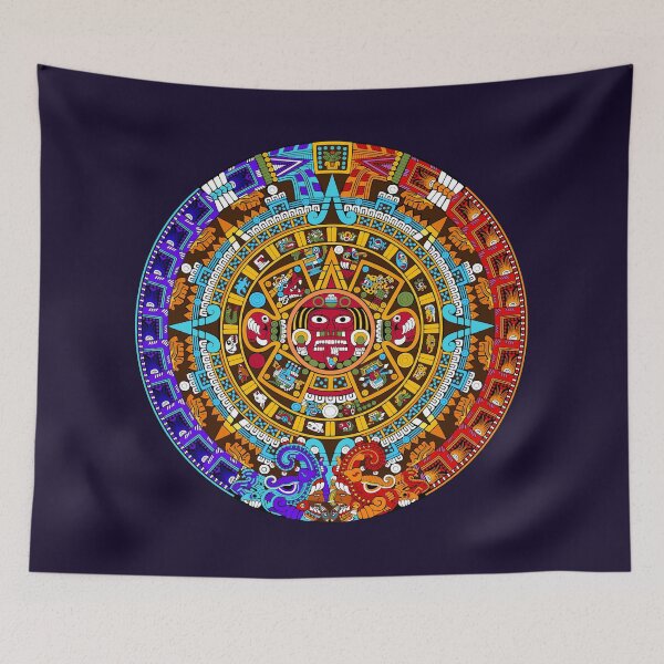 Item preview, Aztec Calendar Sun Stone - Night And Day  II designed and sold by Aztectees.