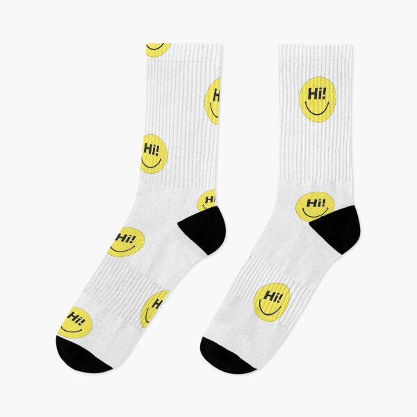 Item preview, a smiley face that say hi! designed and sold by waf2.