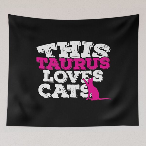 Item preview, Horoscope Zodiac Sign Taurus Loves Cats designed and sold by TheCrazyBear.