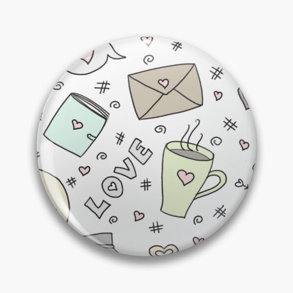 Item preview, Pastel colour love doodles designed and sold by Sanaura.